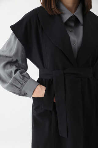 Torba Cepli Yelek Takım Siyah - 7