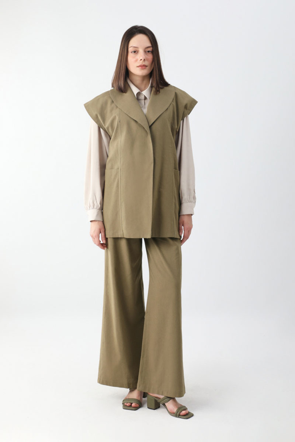 Torba Cepli Yelek Takım Vizon - 2