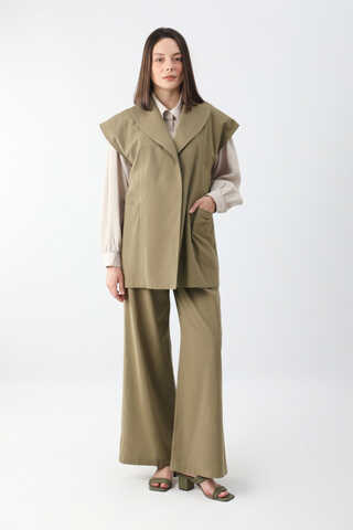 Torba Cepli Yelek Takım Vizon - 3