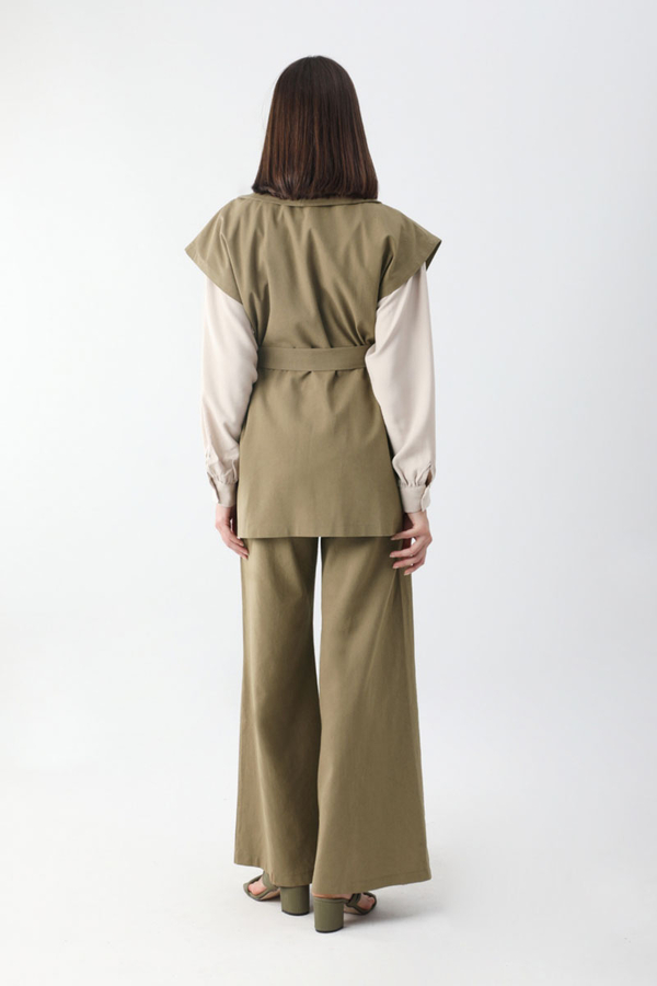 Torba Cepli Yelek Takım Vizon - 9