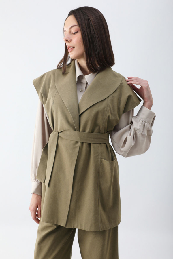 Torba Cepli Yelek Takım Vizon - 4