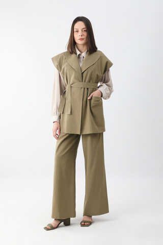 Torba Cepli Yelek Takım Vizon - 6