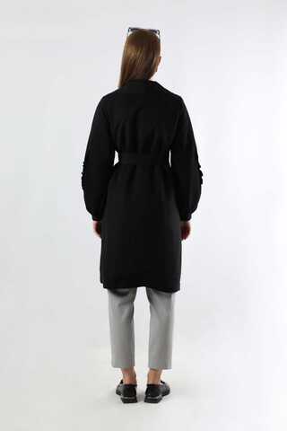 Trench With Frilled Sleeves Black - 6