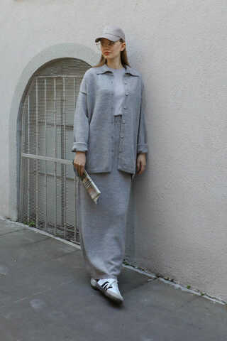 Triko İkili Takım Gri - 2