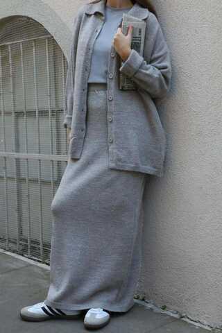 Triko İkili Takım Gri - 7