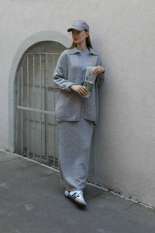 Triko İkili Takım Gri - 1