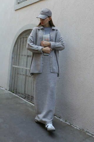 Triko İkili Takım Gri - 6