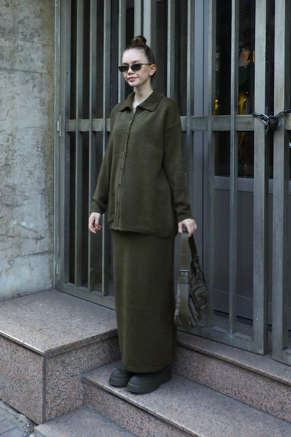 Triko İkili Takım Haki - 2