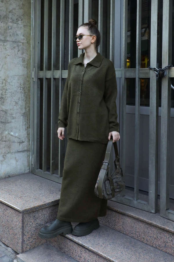 Triko İkili Takım Haki - 3