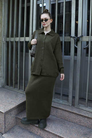 Triko İkili Takım Haki - 4