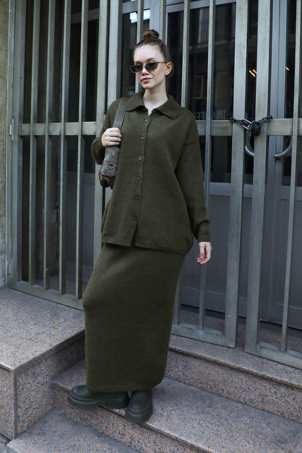 Triko İkili Takım Haki - 4