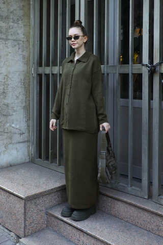 Triko İkili Takım Haki - 2