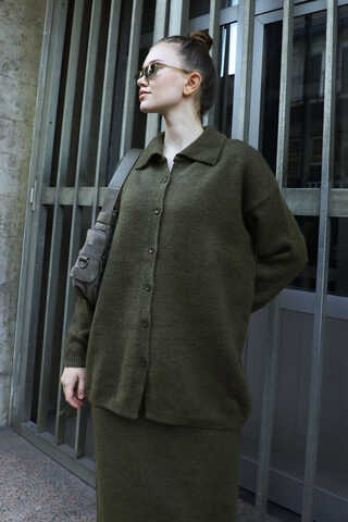 Triko İkili Takım Haki - 1