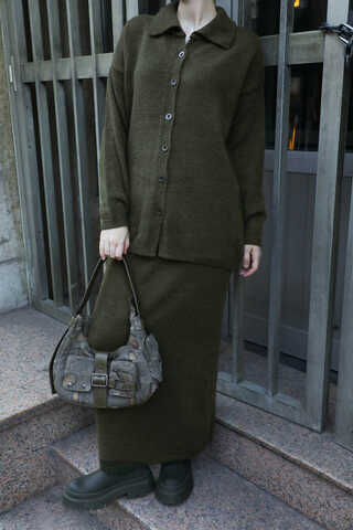 Triko İkili Takım Haki - 5