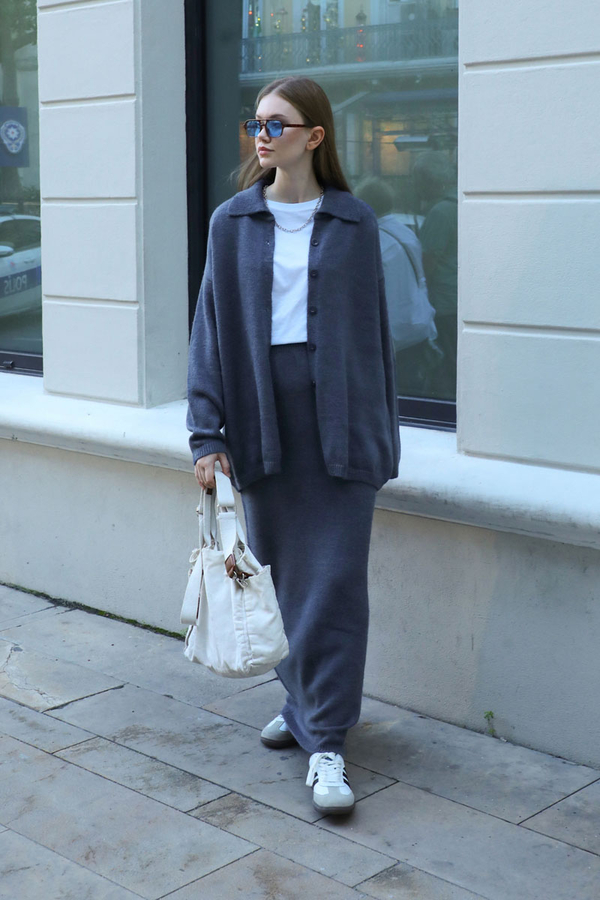 Triko İkili Takım Mavi - 6