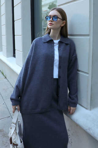 Triko İkili Takım Mavi - 11