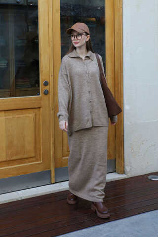 Triko İkili Takım Vizon - 2