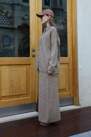 Triko İkili Takım Vizon - 7