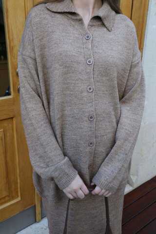 Triko İkili Takım Vizon - 10