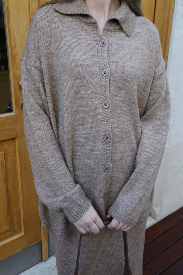 Triko İkili Takım Vizon - 10