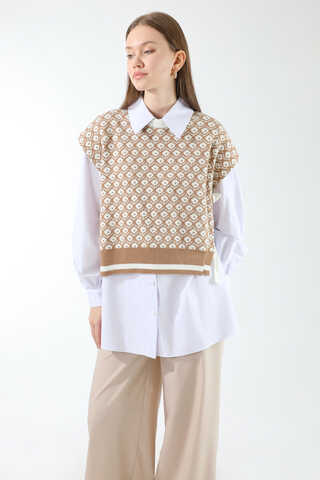 Triko Yelekli Tunik Takım Taş - 2