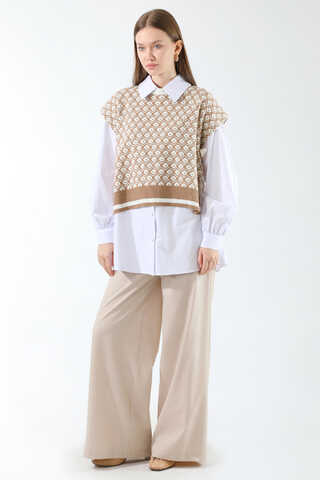 Triko Yelekli Tunik Takım Taş - 3