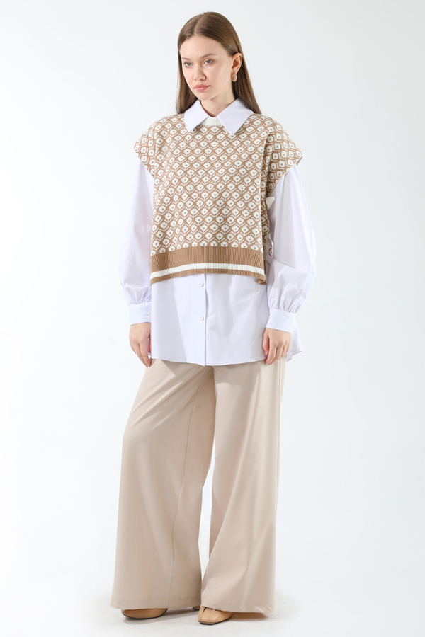 Triko Yelekli Tunik Takım Taş - 3