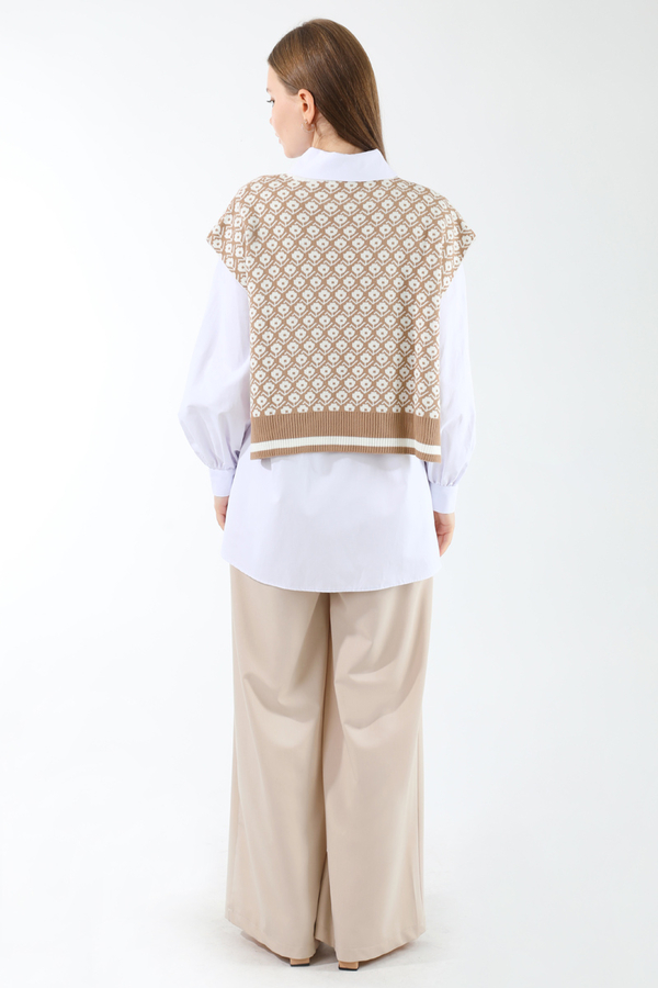 Triko Yelekli Tunik Takım Taş - 6