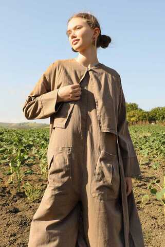 Tulumlu Abaya Takım Camel - 2