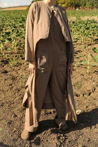 Tulumlu Abaya Takım Camel - 1