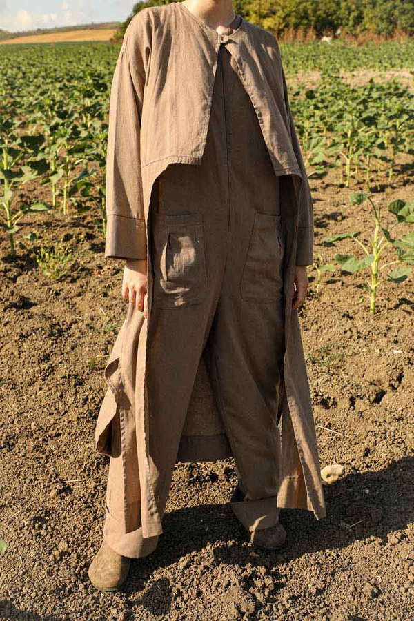 Tulumlu Abaya Takım Camel - 1