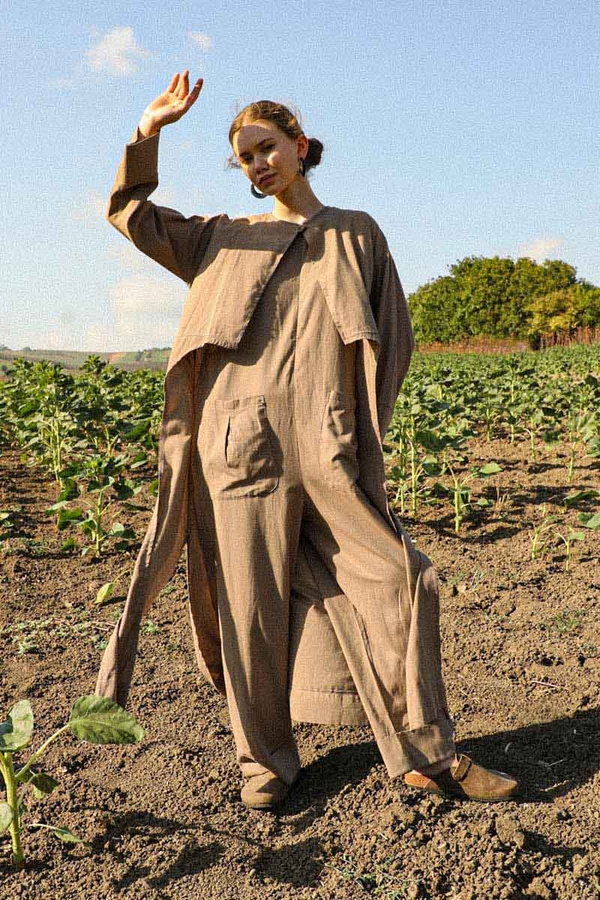 Tulumlu Abaya Takım Camel - 3