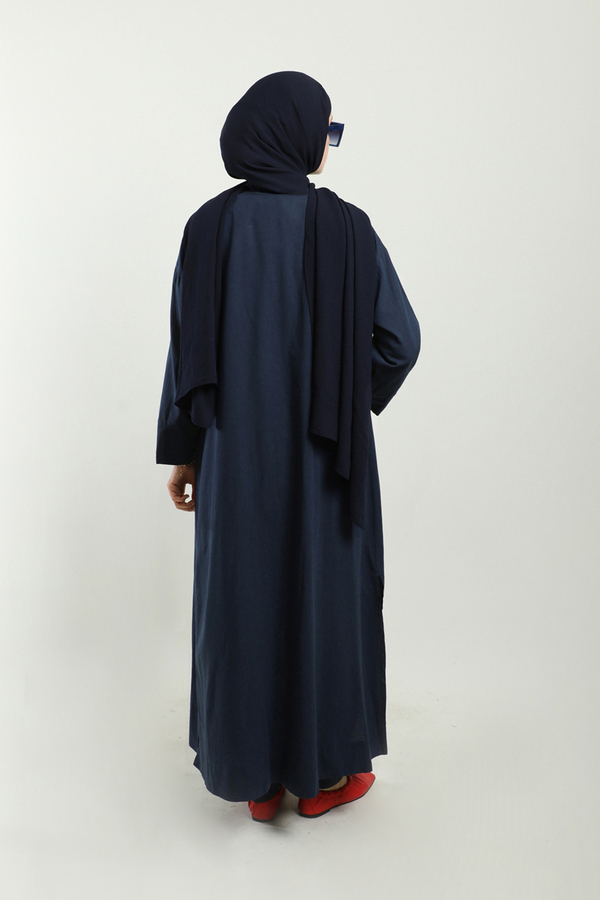 Tulumlu Abaya Takım Lacivert - 10