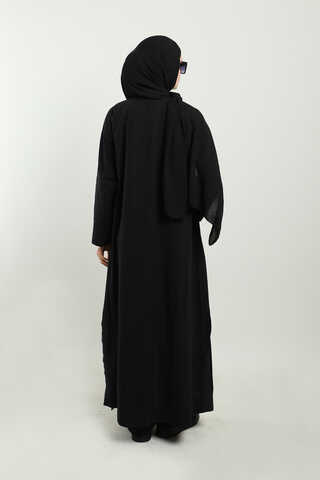 Tulumlu Abaya Takım Siyah - 11
