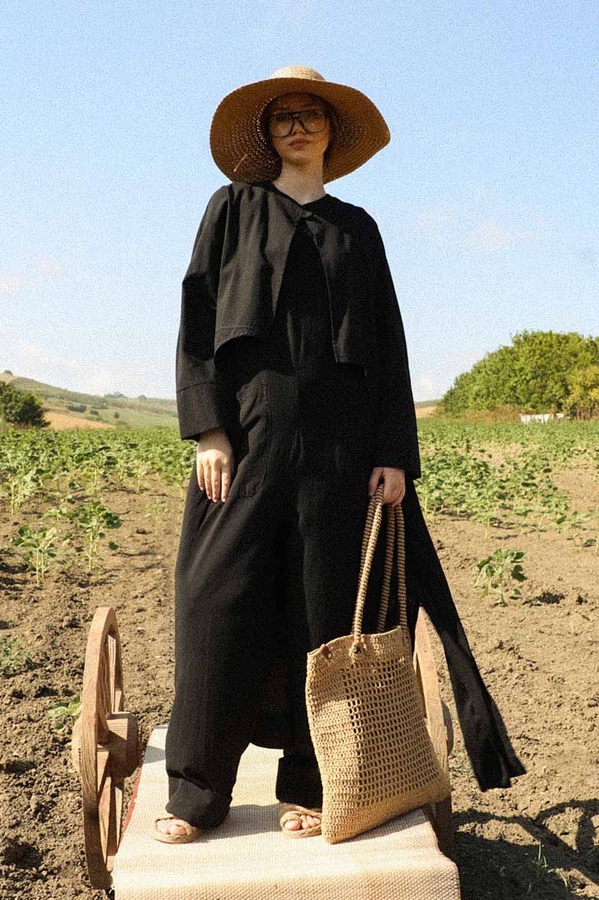 Tulumlu Abaya Takım Siyah - 2