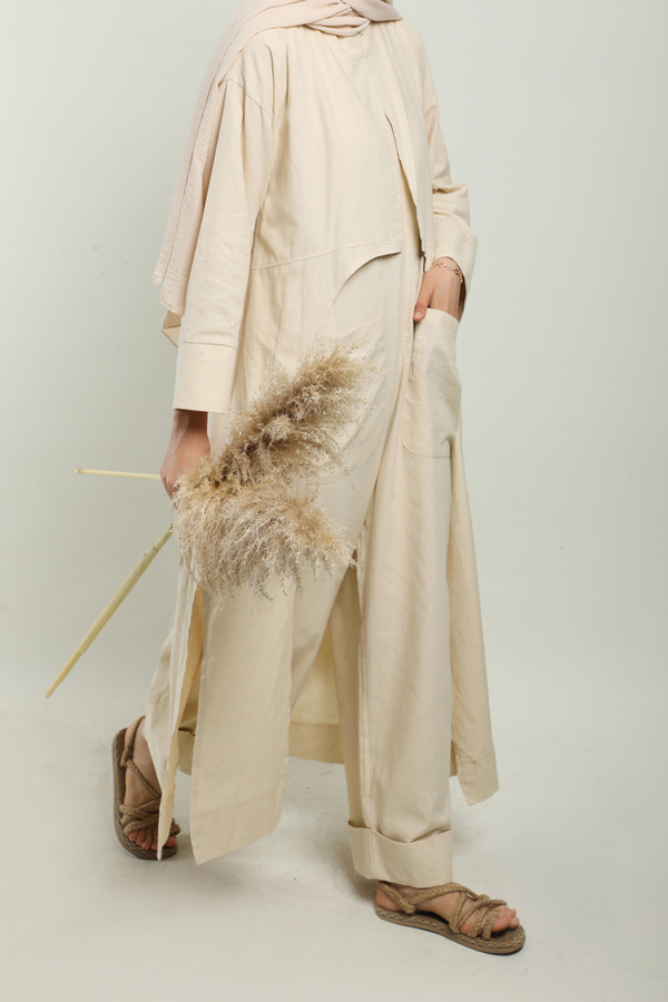 Tulumlu Abaya Takım Taş - 7