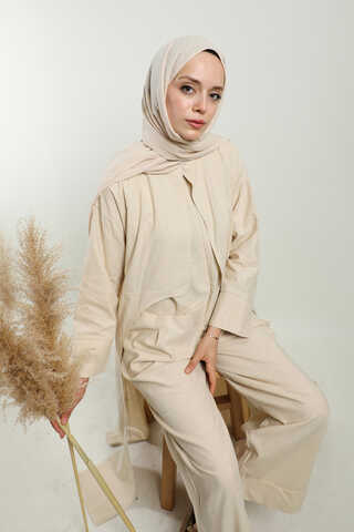 Tulumlu Abaya Takım Taş - 4