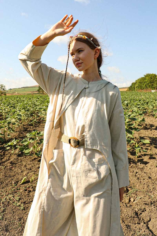 Tulumlu Abaya Takım Taş - 2