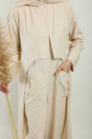 Tulumlu Abaya Takım Taş - 9