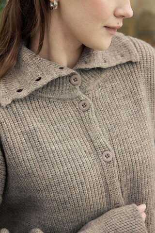 Turtleneck Cardigan Mink - 7