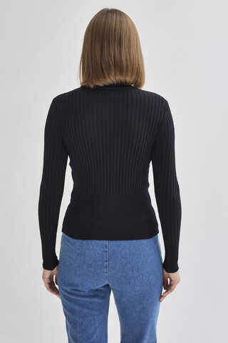 Turtleneck Premium Knit Body Black - 6