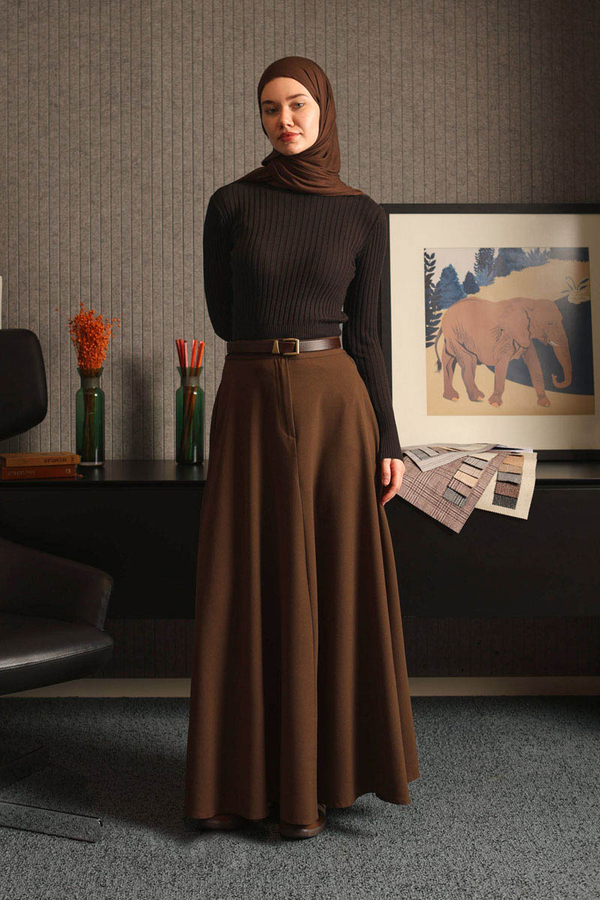 Turtleneck Premium Knit Body Brown - 6