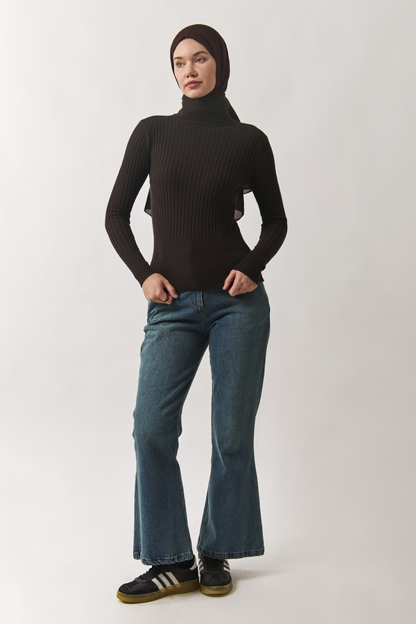 Turtleneck Premium Knit Body Brown - 7
