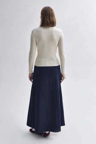 Turtleneck Premium Knit Body Ecru - 8