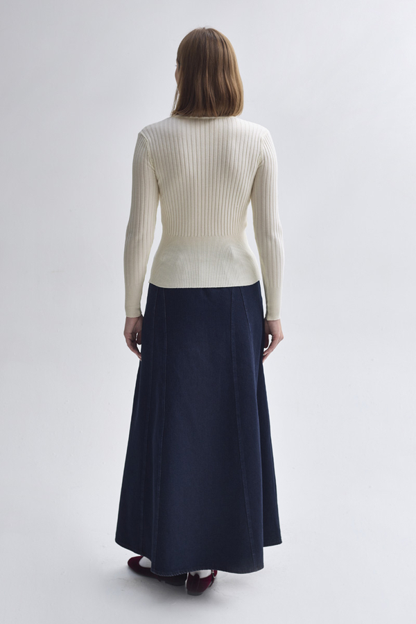Turtleneck Premium Knit Body Ecru - 8