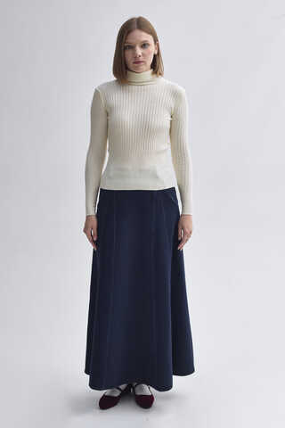 Turtleneck Premium Knit Body Ecru - 7