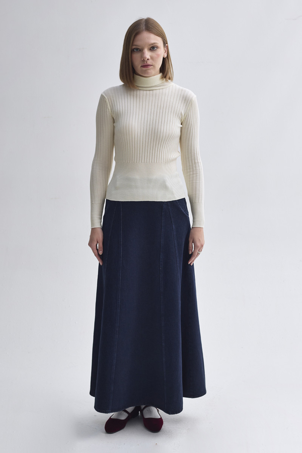 Turtleneck Premium Knit Body Ecru - 7