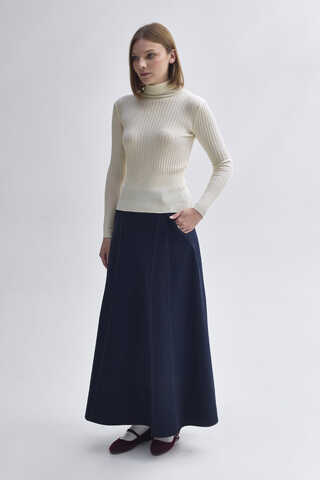 Turtleneck Premium Knit Body Ecru (1)