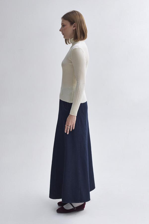 Turtleneck Premium Knit Body Ecru - 5