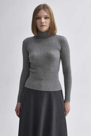 Turtleneck Premium Knit Body Grey - 7